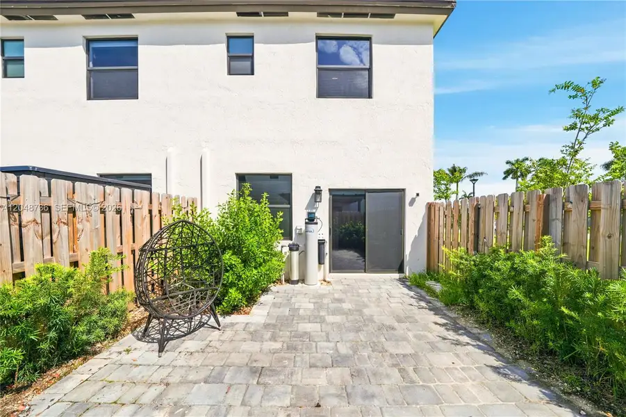 Exterior details and patio area of a home in , Miami (Image 27). Exterior details and patio area of a home in , Miami (Image 27).
