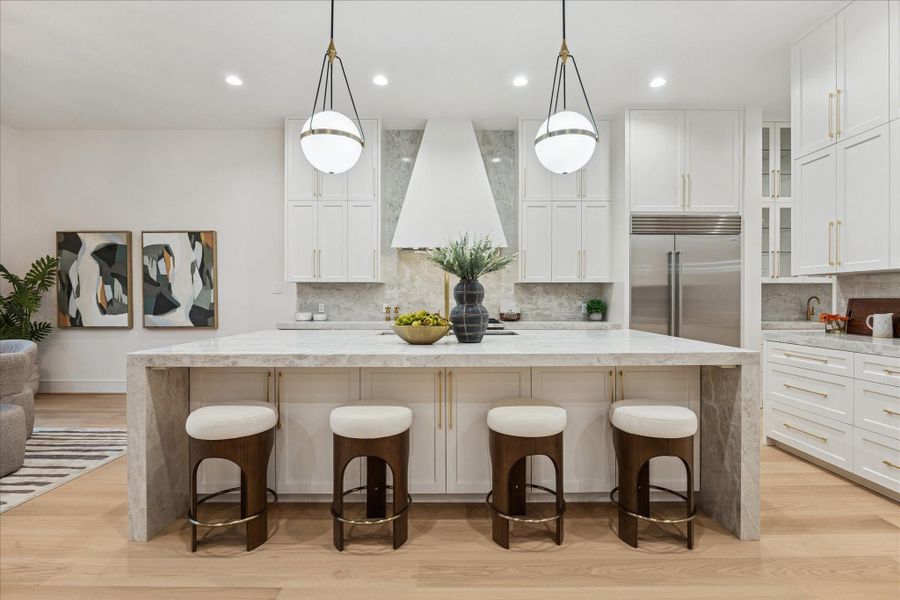 Furnished interior view inside a new home in , West University Place (Image 4).