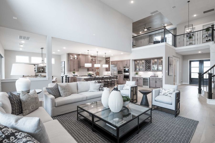 Representative furnished interior of a home built from the Milan by Tri Pointe Homes in Dunham Pointe, Cypress (Image 57).