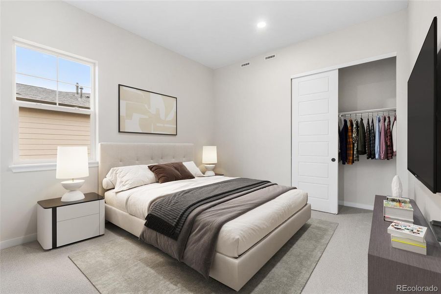 Furnished interior view inside a new home in Hilltop at Inspiration, Aurora (Image 12).