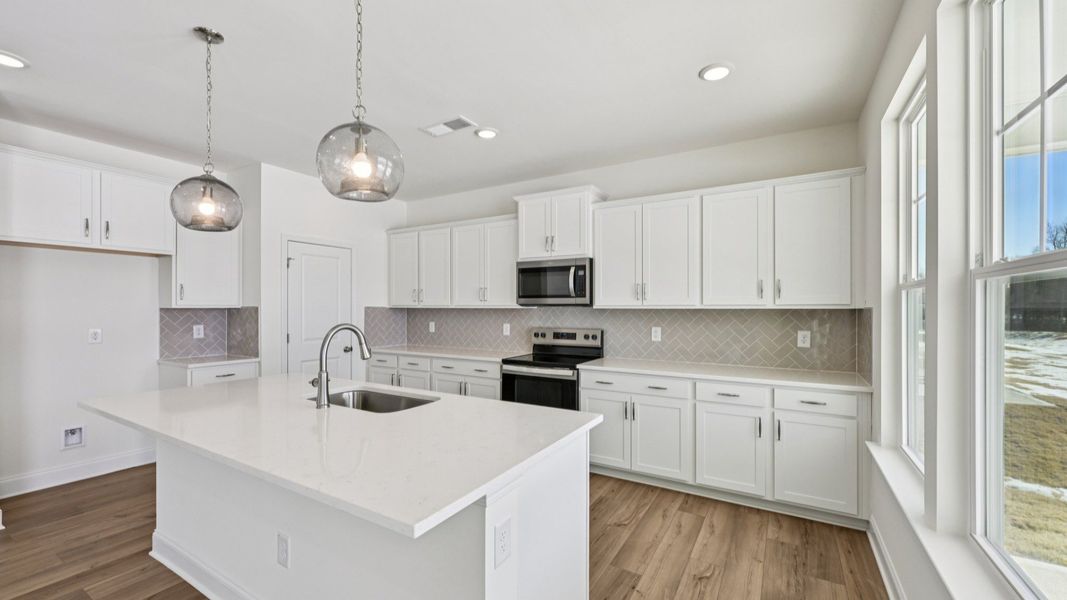 Representative furnished interior of a home built from the Burton by DRB Homes in Sidney Creek Single Family, Zebulon (Image 18). Representative furnished interior of a home built from the Burton by DRB Homes in Sidney Creek Single Family, Zebulon (Image 18).
