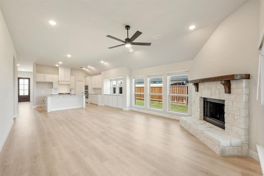 Spacious, unfurnished interior of a new home in Wildcat Ridge Phase 3, Godley (Image 34). Spacious, unfurnished interior of a new home in Wildcat Ridge Phase 3, Godley (Image 34).