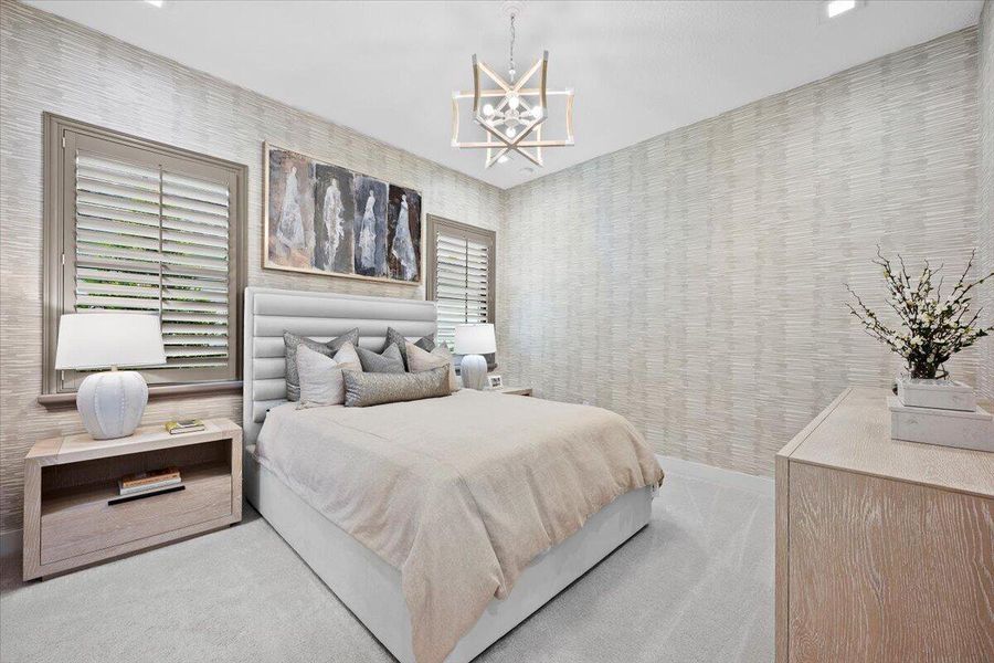 Furnished interior view inside a new home in Apex at Avenir, Palm Beach Gardens (Image 47).