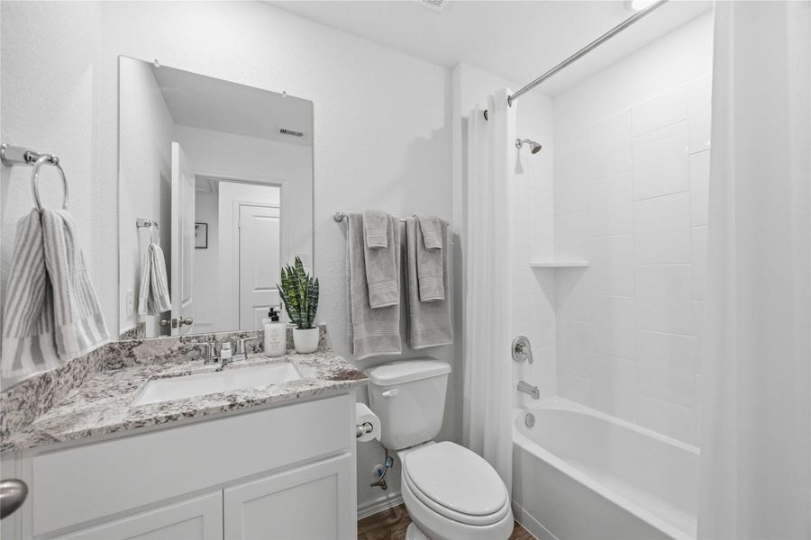 Furnished interior view inside a new home in Pineapple Square, Houston (Image 15). Furnished interior view inside a new home in Pineapple Square, Houston (Image 15).