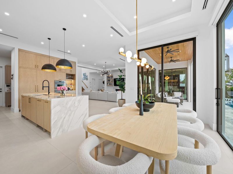 Furnished interior view inside a new home in , Lighthouse Point (Image 17).