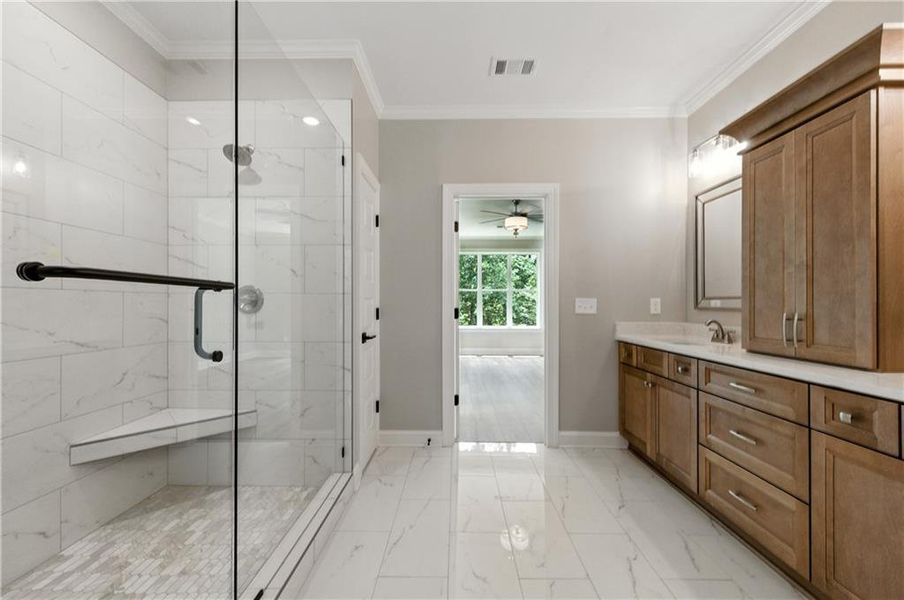 Furnished interior view inside a new home in , Ball Ground (Image 12).