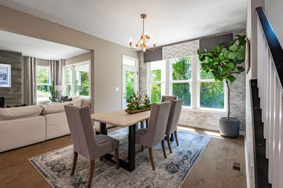 Furnished interior view inside a new home in Bridle Run, Louisville (Image 17). Furnished interior view inside a new home in Bridle Run, Louisville (Image 17).