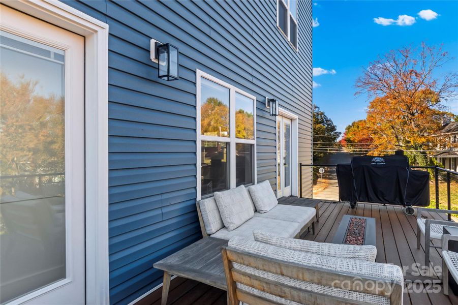 Exterior details and patio area of a home in , Winston-Salem (Image 21).