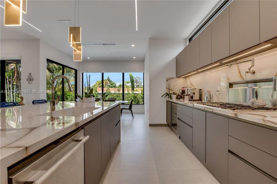 Furnished interior view inside a new home in , Surfside (Image 30).