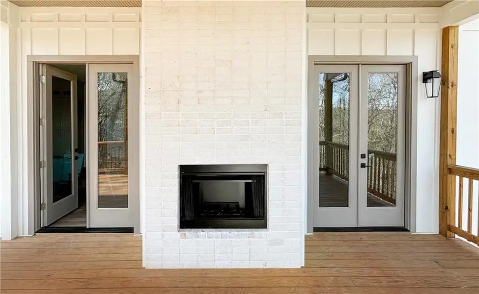 Exterior details and patio area of a home in , Atlanta (Image 3). Exterior details and patio area of a home in , Atlanta (Image 3).