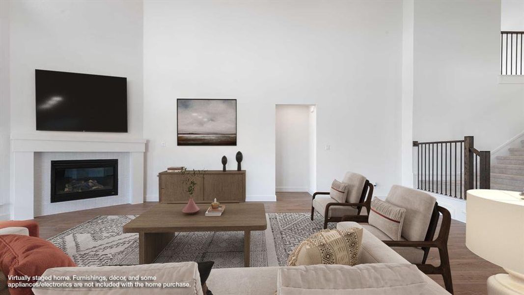 Furnished interior view inside a new home in North Sky 55', Celina (Image 8). Furnished interior view inside a new home in North Sky 55', Celina (Image 8).