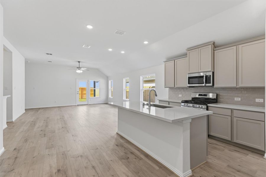Furnished interior view inside a new home in Westland Ranch, League City (Image 15).