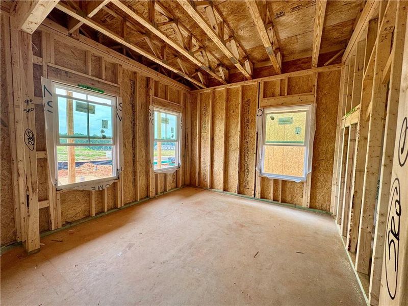 In-progress construction of a new home in Eastlyn Crossing, Flowery Branch, GA (Image 18). In-progress construction of a new home in Eastlyn Crossing, Flowery Branch, GA (Image 18).