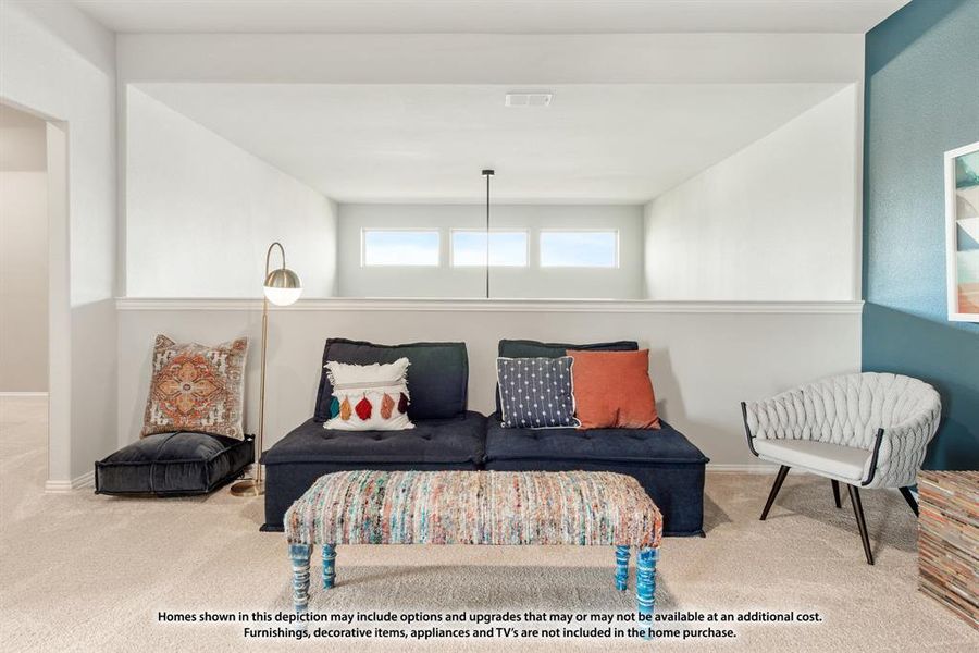 Furnished interior view inside a new home in Hunters Ridge, Crowley (Image 23).