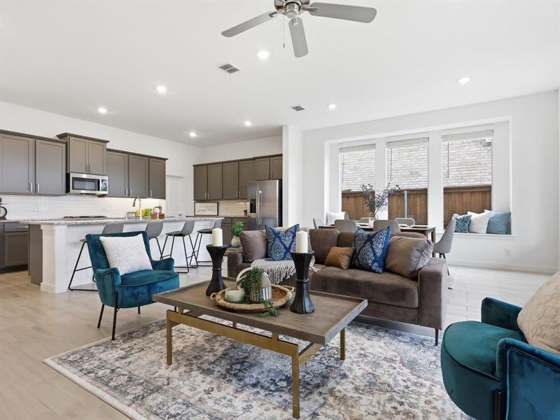 Furnished interior view inside a new home in , Little Elm (Image 7). Furnished interior view inside a new home in , Little Elm (Image 7).