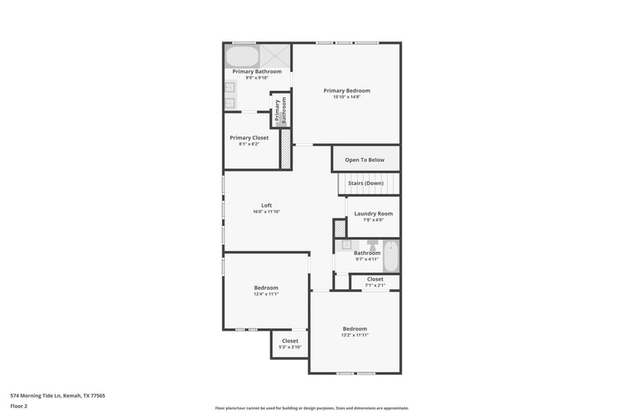 2D floor plan layout of this home in Kemah Crossing - Luxe Series, Kemah, TX (Image 2). 2D floor plan layout of this home in Kemah Crossing - Luxe Series, Kemah, TX (Image 2).