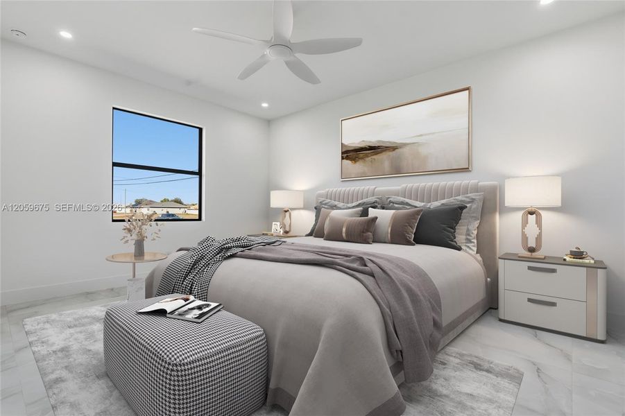 Furnished interior view inside a new home in , Cape Coral (Image 8).