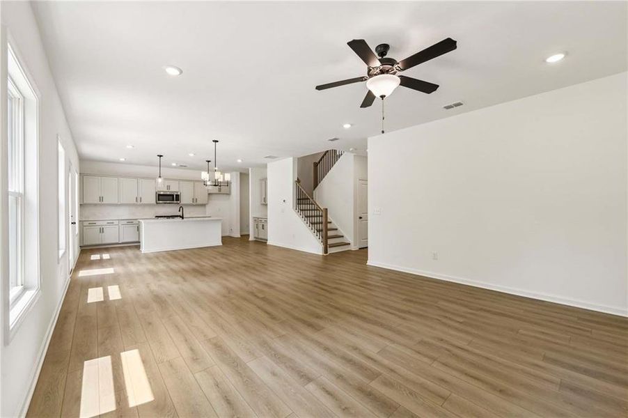 Spacious, unfurnished interior of a new home in Eastlyn Crossing, Flowery Branch (Image 14). Spacious, unfurnished interior of a new home in Eastlyn Crossing, Flowery Branch (Image 14).