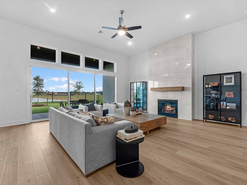 Furnished interior view inside a new home in Dunham Pointe, Cypress (Image 18).
