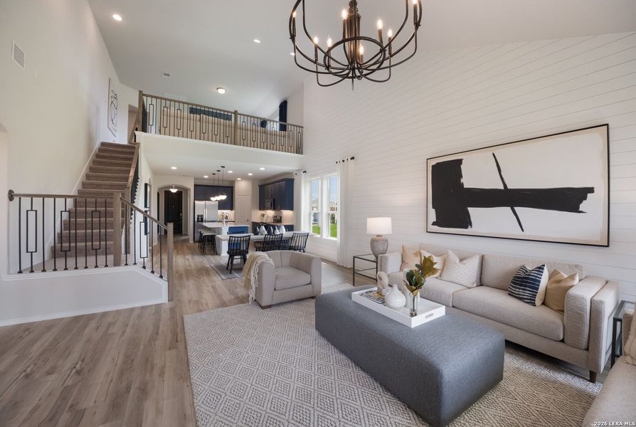 Furnished interior view inside a new home in Horizon Ridge, San Antonio (Image 10).