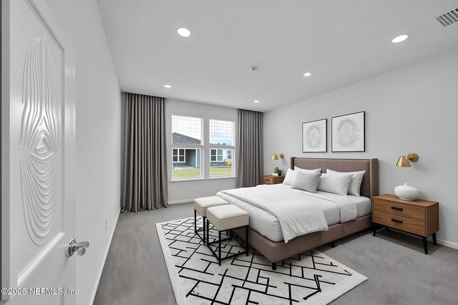 Furnished interior view inside a new home in Hyland Trail, Green Cove Springs (Image 8). Furnished interior view inside a new home in Hyland Trail, Green Cove Springs (Image 8).