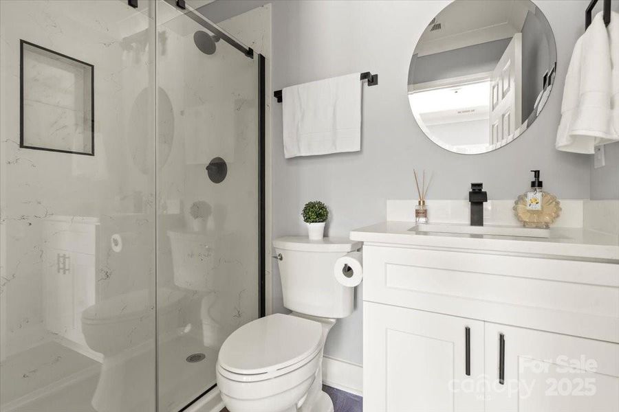 Furnished interior view inside a new home in , Albemarle (Image 9).