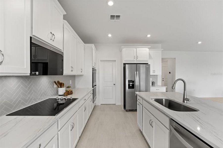 Furnished interior view inside a new home in Meadowlark Landing, Apopka (Image 7). Furnished interior view inside a new home in Meadowlark Landing, Apopka (Image 7).