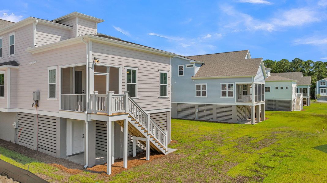 Exterior details and patio area of a home in Miller's Crossing, Johns Island (Image 26). Exterior details and patio area of a home in Miller's Crossing, Johns Island (Image 26).
