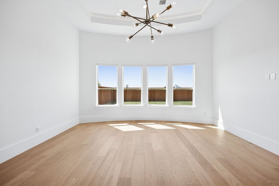 Representative unfurnished interior of a home built from the Hampton by Landon Homes in Fields - Brookside North, Frisco (Image 18). Representative unfurnished interior of a home built from the Hampton by Landon Homes in Fields - Brookside North, Frisco (Image 18).