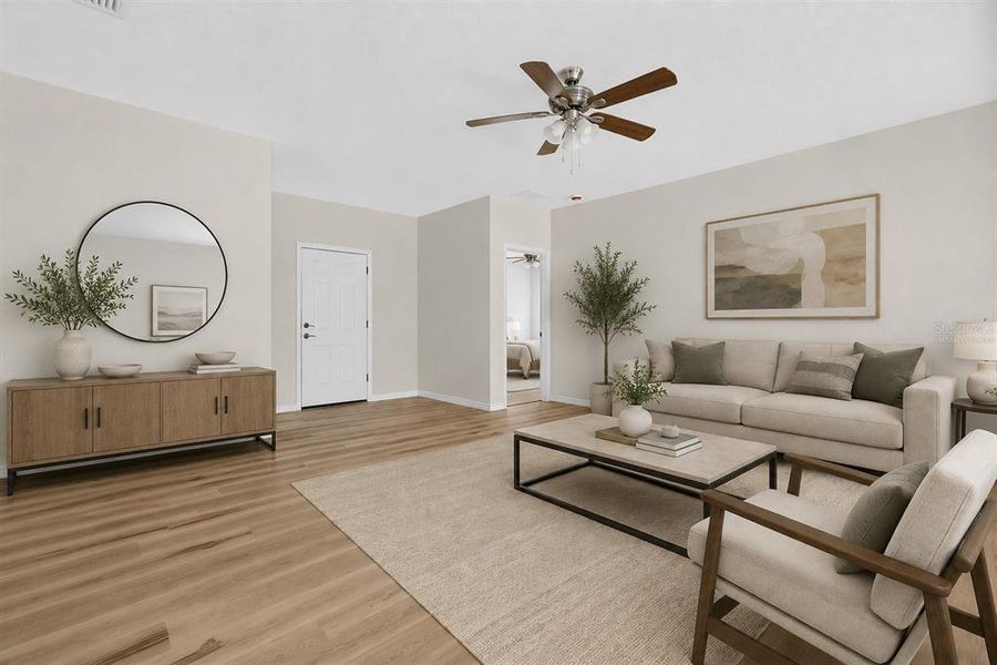 Furnished interior view inside a new home in , Port Charlotte (Image 19). Furnished interior view inside a new home in , Port Charlotte (Image 19).