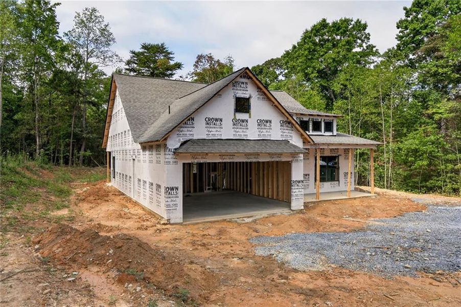 In-progress construction of a new home in , Buchanan, GA (Image 33).