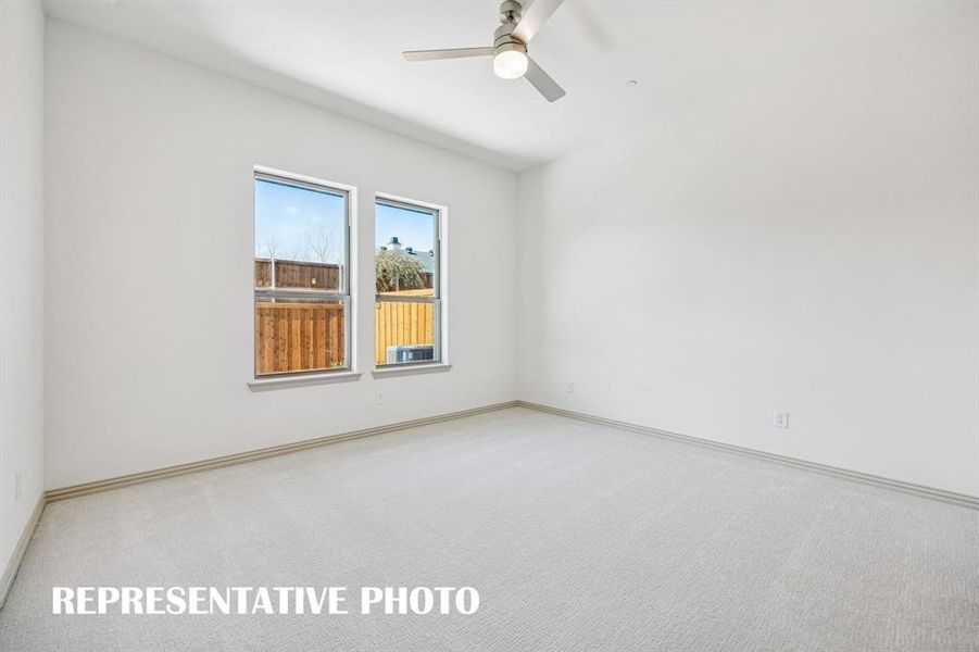 This main level owner's suite really is a dream come true!  REPRESENTATIVE PHOTO