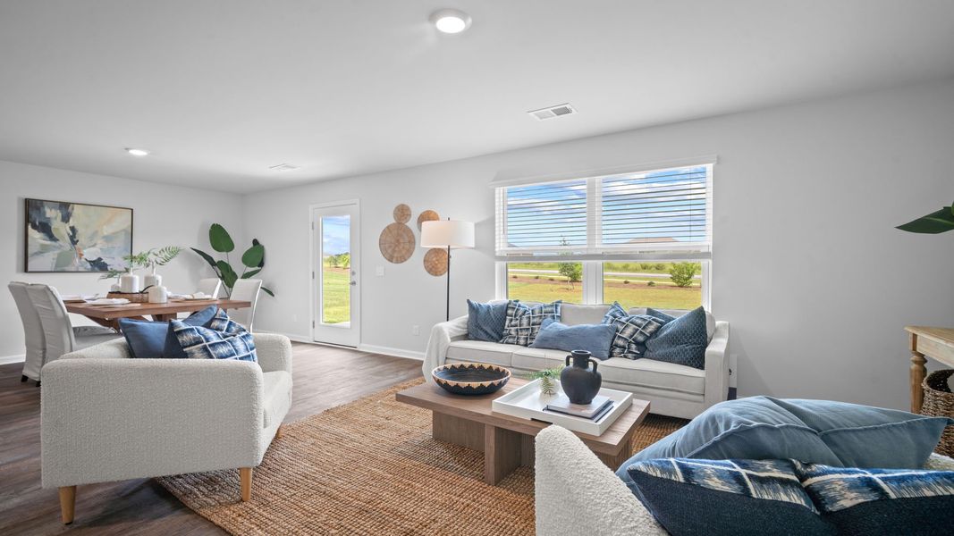 Furnished interior view inside a new home in Longleaf Village, Rincon (Image 24). Furnished interior view inside a new home in Longleaf Village, Rincon (Image 24).