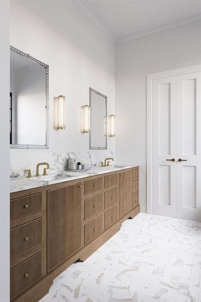 Furnished interior view inside a new home in , Dallas (Image 16).