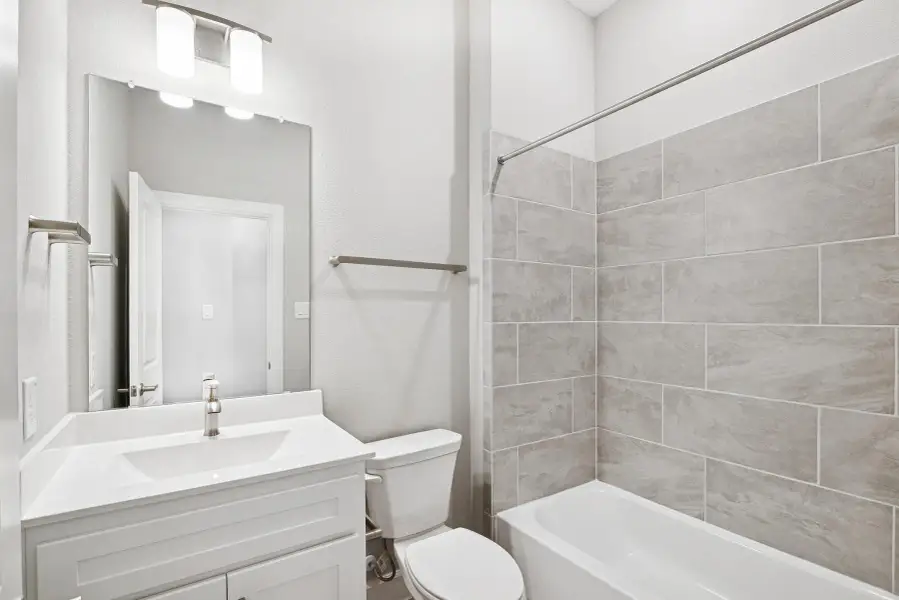 Furnished interior view inside a new home in Grange 45' Homesites, Katy (Image 10).