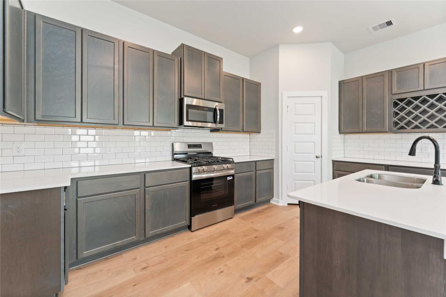 Furnished interior view inside a new home in The Landing, New Caney (Image 7). Furnished interior view inside a new home in The Landing, New Caney (Image 7).