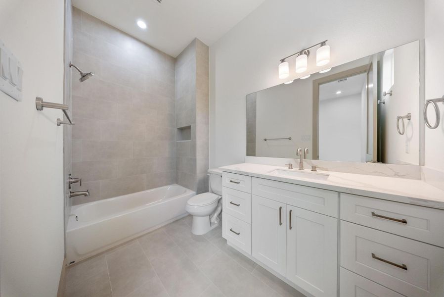 Furnished interior view inside a new home in , Houston (Image 11).