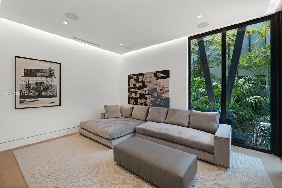 Furnished interior view inside a new home in , Miami Beach (Image 24). Furnished interior view inside a new home in , Miami Beach (Image 24).