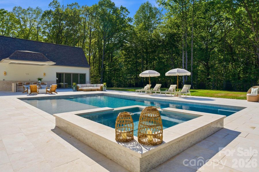 Exterior details and patio area of a home in , Davidson (Image 28).