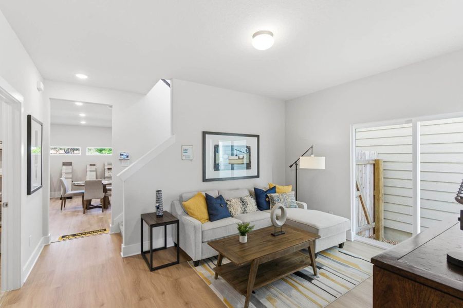 Furnished interior view inside a new home in Rose Hill, San Antonio (Image 27).