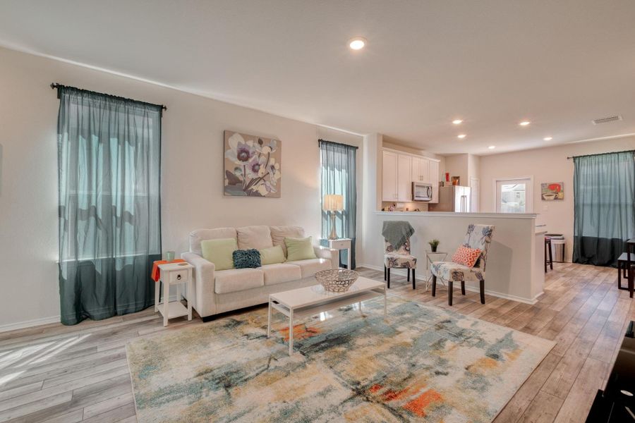 Furnished interior view inside a new home in , Buda (Image 9). Furnished interior view inside a new home in , Buda (Image 9).