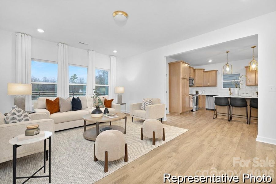 Furnished interior view inside a new home in Whispering Hills, Locust (Image 9).