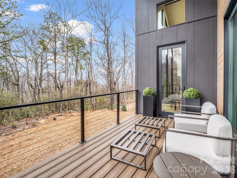 Exterior details and patio area of a home in , Lake Lure (Image 21).