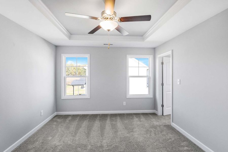 Representative unfurnished interior of a home built from the Springfield by Caviness & Cates Communities in Sutherland Station at Olde Liberty, Franklinton (Image 109). Representative unfurnished interior of a home built from the Springfield by Caviness & Cates Communities in Sutherland Station at Olde Liberty, Franklinton (Image 109).