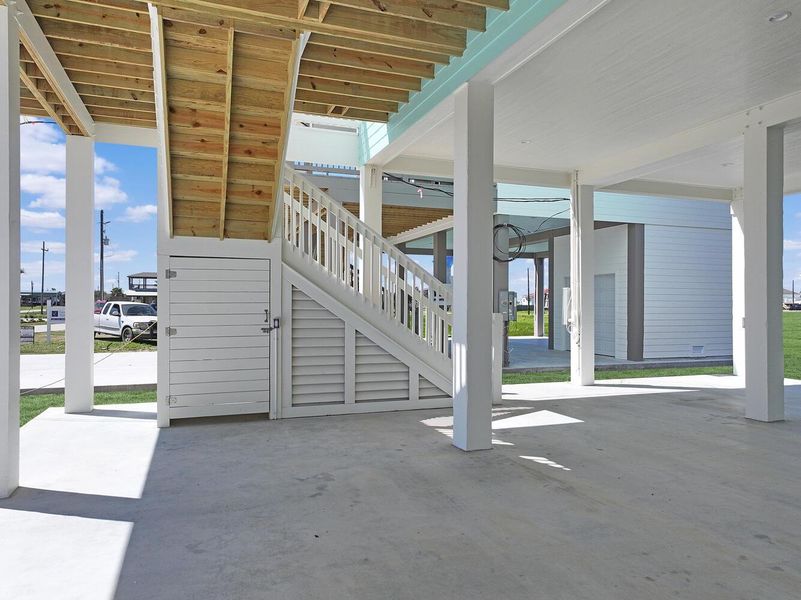 Exterior details and patio area of a home in , Bolivar Peninsula (Image 16). Exterior details and patio area of a home in , Bolivar Peninsula (Image 16).