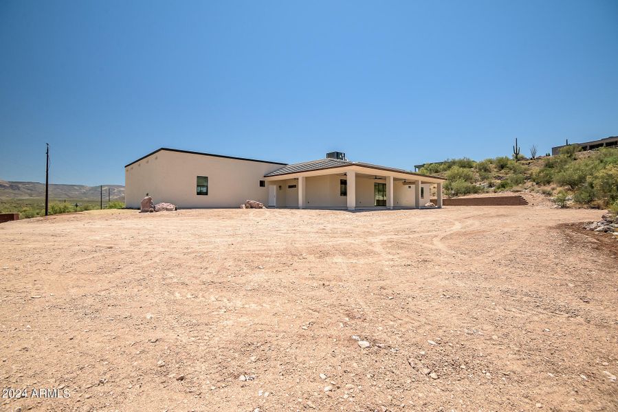 View of back yard