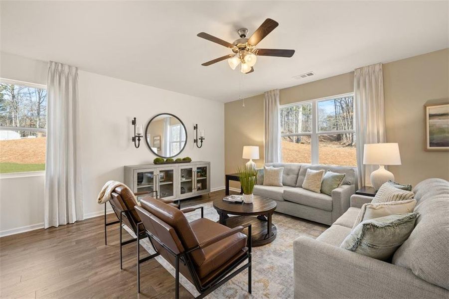 Furnished interior view inside a new home in Jackson Landing, Jefferson (Image 16). Furnished interior view inside a new home in Jackson Landing, Jefferson (Image 16).