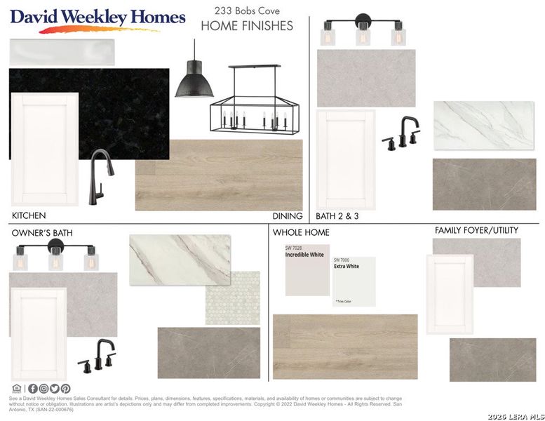 Sample of building materials used in homes in Megans Landing – Half-Acre Homesites, Castroville (Image 9).