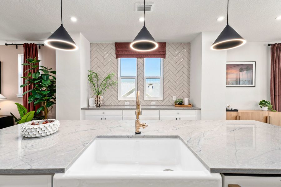 Furnished interior view inside a new home in EvenTide, New Smyrna Beach (Image 9).
