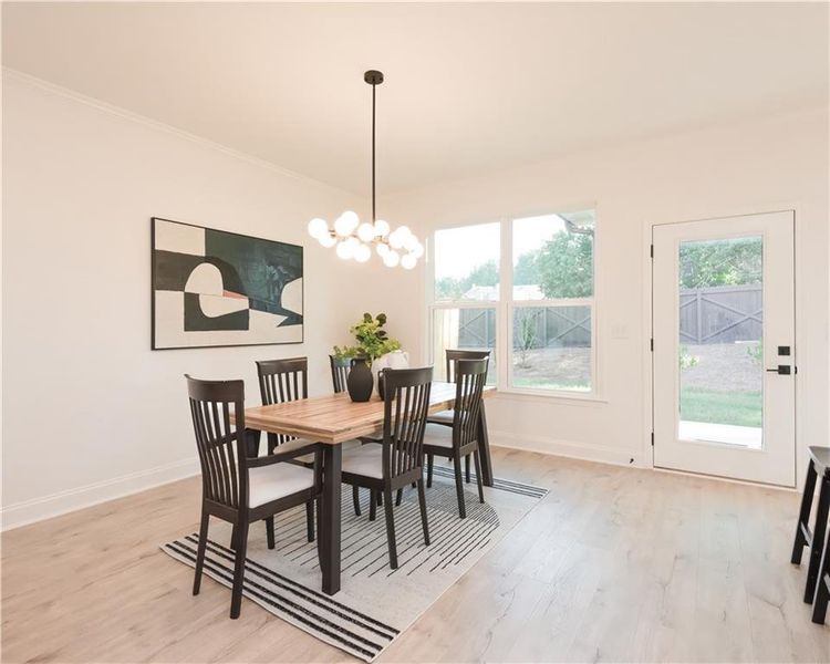 Furnished interior view inside a new home in , Snellville (Image 6).